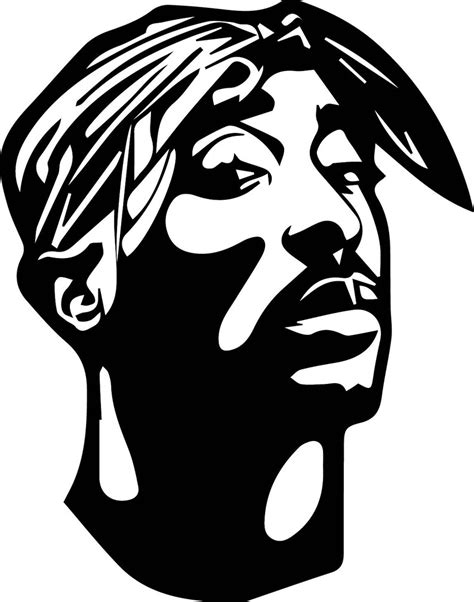 2pac Svg Cutting Files Tupac Digital Clip Art Tupac Shakur