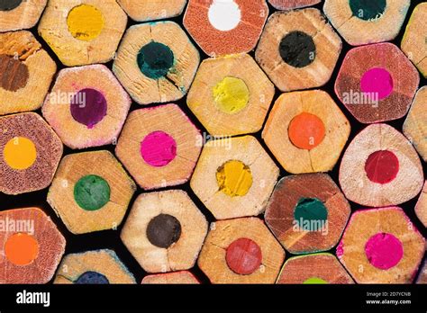 Texture Of Colored Pencils Close Up Stock Photo Alamy