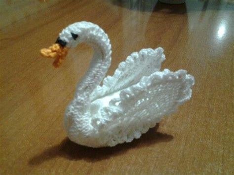Pin De Janice George Em Swan Crochet Aves De Crochê Artesanato
