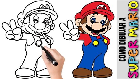 Como Dibujar A Super Mario ★ Dibujos Fáciles Para Dibujar ★ Dibujos