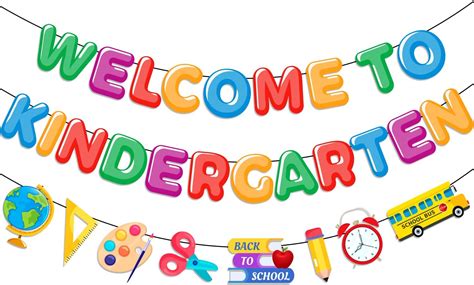 Welcome To Kindergarten Banner Kindergarten Classroom