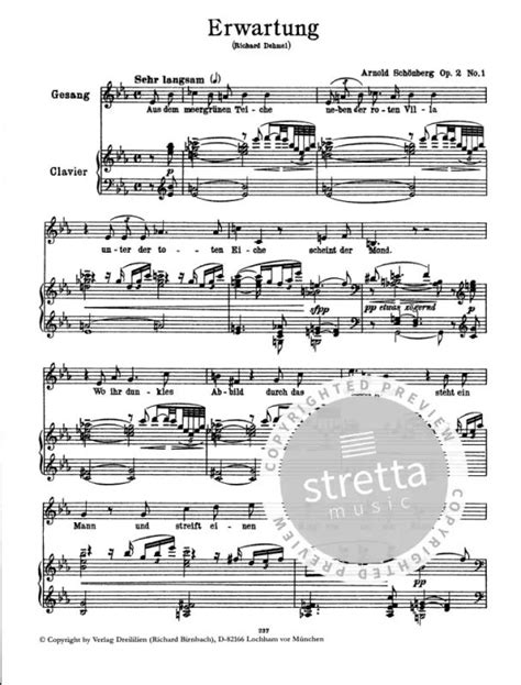 Erwartung Op 21 From Arnold Schoenberg Buy Now In The Stretta Sheet