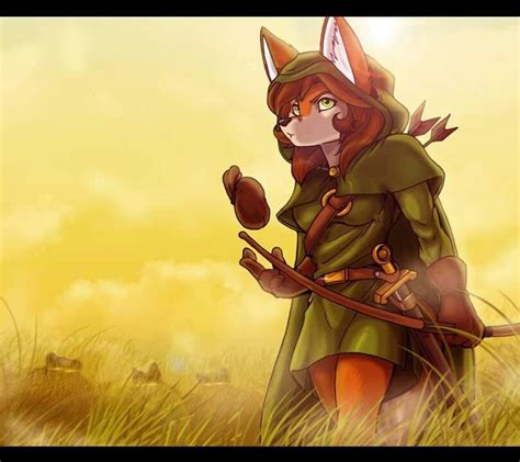 Female Fox As Robin Hood