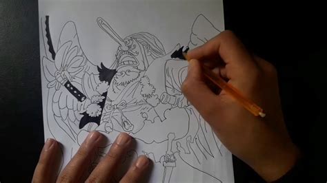 Speed Drawing Of Hitetsu Tenguyama From One Piece Arc Wano Youtube