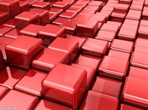 Abstract 3d Illustration Of Red Cubes Background Sagefox Powerpoint