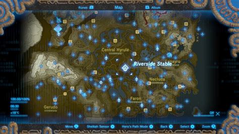 Interactive Map Of Zelda Breath Of The Wild Percruise