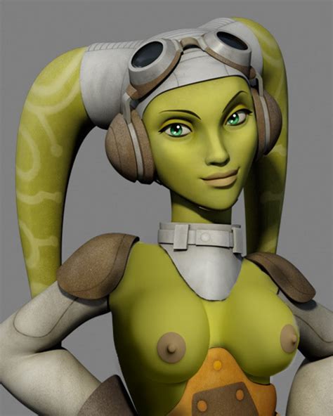 Rule 34 1girls Breasts Female Focus Female Only Green Eyes Hera Syndulla Highres Looking At