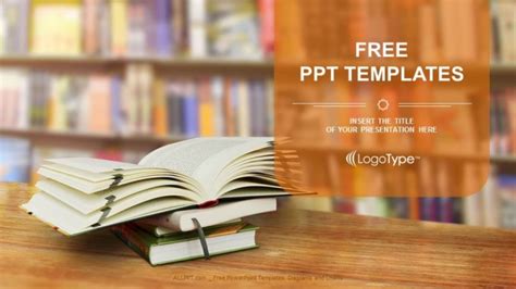 Opened Book Powerpoint Templates
