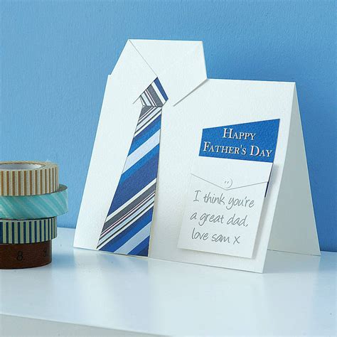 See more ideas about fathers day cards, fathers day, cards. Handmade Shirt And Tie Father's Day Card By Lisa Walker Studio | notonthehighstreet.com