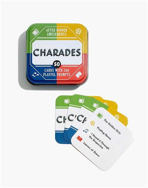 Charades Card Game Charades Cards Charades Card Games For Kids
