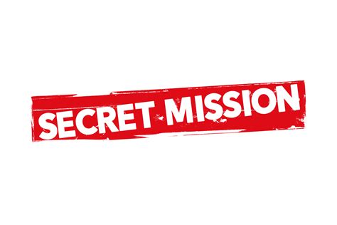 Grunge secret mission label PSD - PSDstamps
