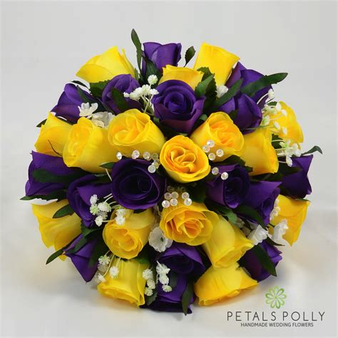 Purple And Yellow Rose Package