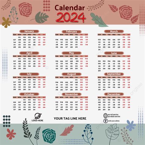 Calendario A O Colorido Dise O Vectorial Png Dibujos Calendario