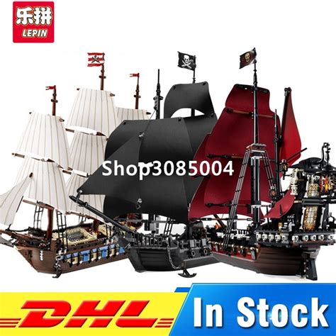 Lepin 16006 Pirates Of The Caribbean The Black Pearl Ship16009 Queen