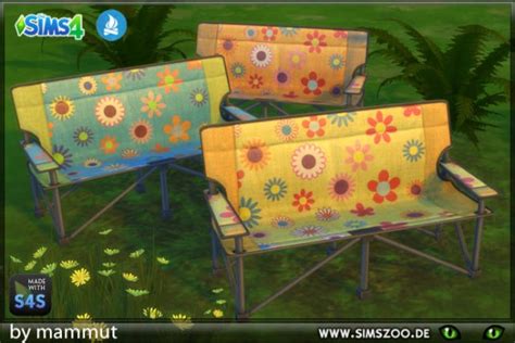 Blackys Sims 4 Zoo Hippie Camping Seater • Sims 4 Downloads