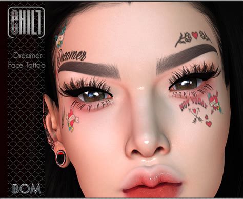 Second Life Marketplace Chill Dreamer Face Tattoo