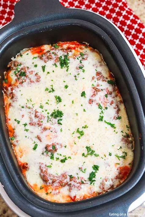 Crock Pot Lasagna Recipe Easy Slow Cooker Lazy Day