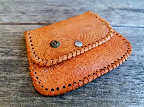 Womens Leather Wallet Genuine Distressed Leather Wallet Etsy