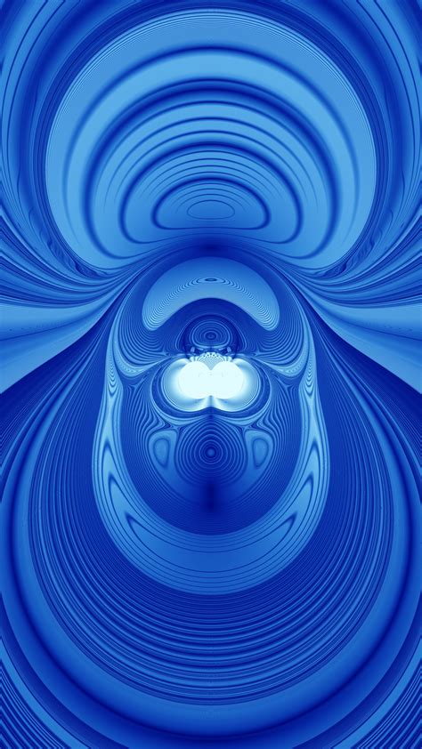 Download Wallpaper 2160x3840 Fractal Waves Distortion Abstraction