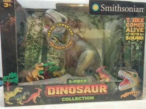 Smithsonian Dinosaur Set 15 In T Rex With Sound Effects Parasauolophus