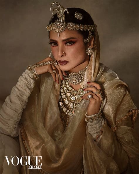 Rekha For Vogue Arabias Julyaugust 2023 Issue On Behance