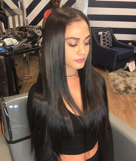 Check spelling or type a new query. sleek straight hair,middle part sew in. | Hair styles ...