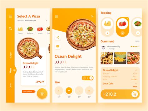 Online Food Delivery App UI Deisgn By Felicia Cheung On Dribbble