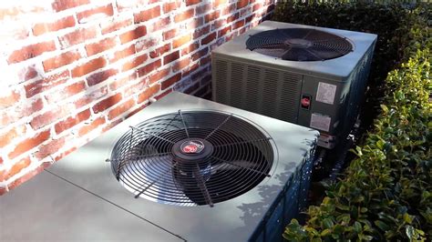 First off, these air conditioners have a modulating temperature feature. Rheem Air Conditioners - YouTube