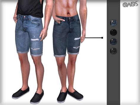 The Sims 4 Denim Shorts Mesh By Oranostr Available At The Sims