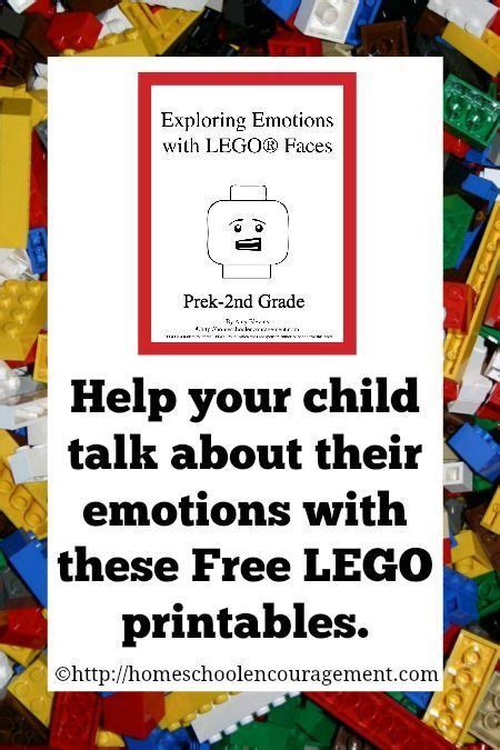 Exploring Emotions With Lego Faces Free Lego Printables Feelings
