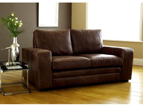 1451 Denver Leather Sofa Bed 