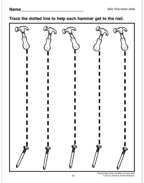 Tracing Vertical Lines Worksheets For Preschool