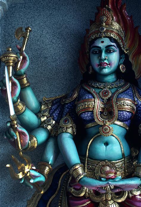 Hindu Goddess Kali On Hindu Temple Photograph By Carl Purcell Pixels Merch