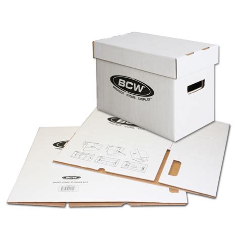 These boxes are easy to assemble and are good for holding comics, manga and dvd's. BCW Comic Storage Box -- Short