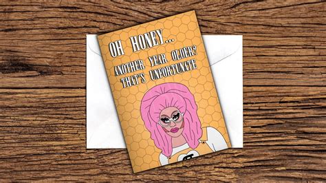 Trixie Mattel Birthday Card Rupauls Drag Race Greeting Card Etsy