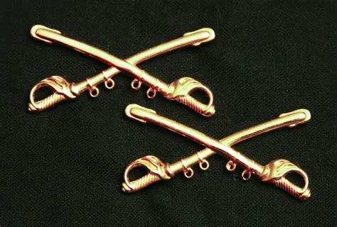 Us Army Cavalry Officer Collar Branch Insignia Pair 1195 Picclick