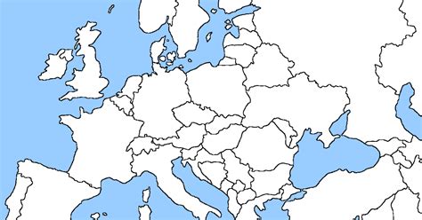 30 Hd European Countries Blank Map Quiz Insectpedia