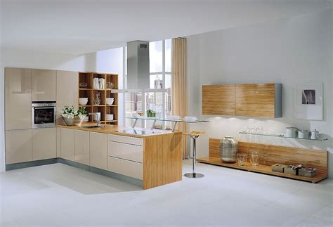 U insel kuche weiss dunkel holz. Küchenzeile und Sideboard in Holz und Hochglanz Champagner ...