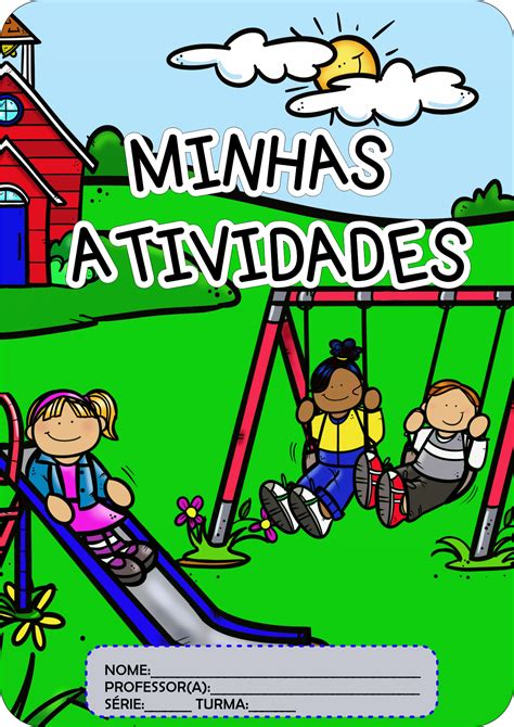 Capa Para Atividades Educação Infantil Colorida