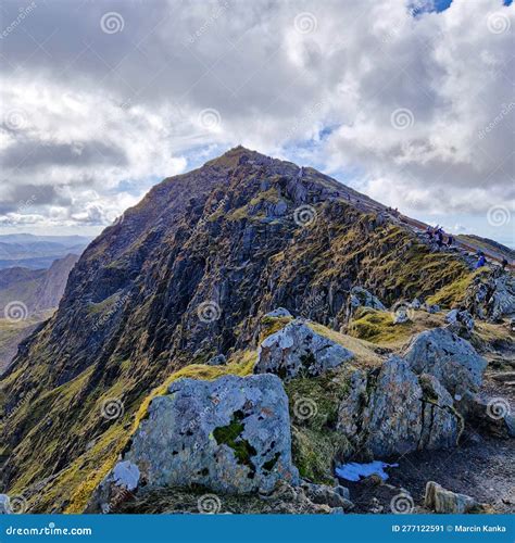 Snowdon In National Park Snowdonia In Wales Stock Image Image Of