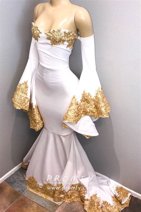 On the same day, it went viral and led to further public. Gold Lace Appliqued White Spandex Long Sleeve Mermaid ...