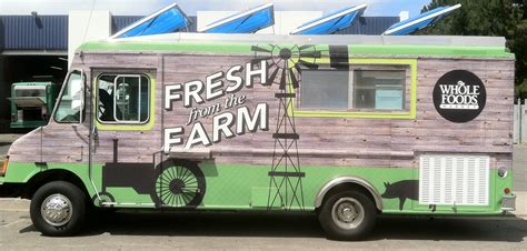 Use of tools and equipment, including box cutters, electric pallet jacks, and other heavy machinery desired work experiences. Whole Foods Food Truck Wrap Side - Custom Vehicle Wraps