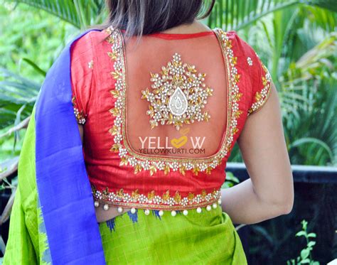 Blouse Back Neck Designs For Silk Sarees 30 Latest Trending Silk Saree Blouse Designs