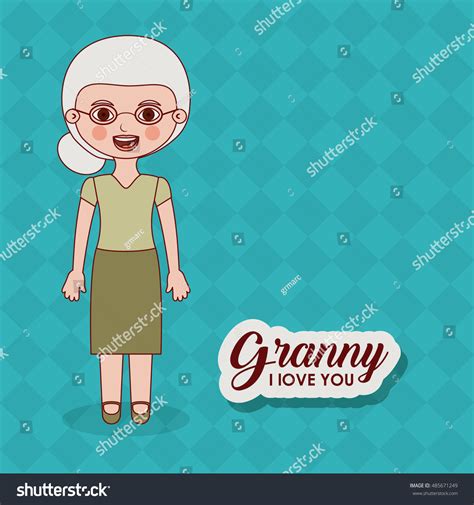 old woman cartoon icon grandmother granny stock vector royalty free 485671249 shutterstock
