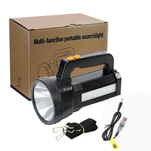 Rechargeable LED Torch Camping Torch with USB Cable, 10000 Lumen Super