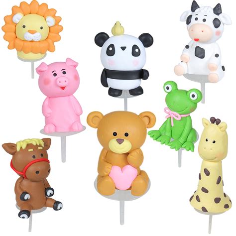 Farm And Zoo Animal Cake Toppers Set 11 Count 17 27inch Funshowcase