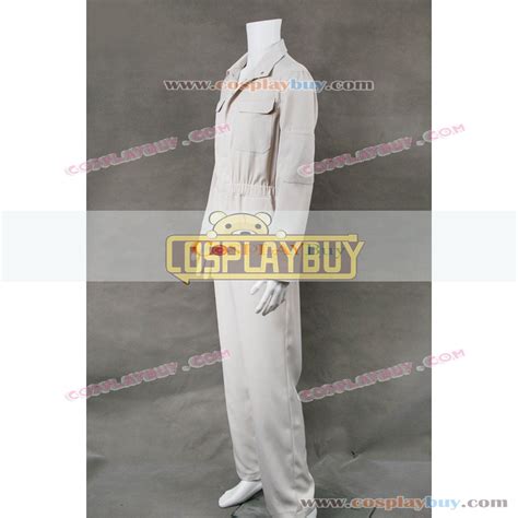 Lost Cosplay Costume Dharma Initiative Jumpsuit Beige Uniform