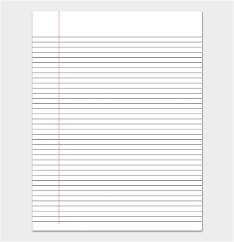 Download Printable Lined Paper Template Narrow Ruled Inch Pdf Printable Lined Paper And