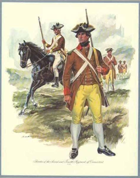 Connecticut Regiments In The Continental Army American Revolutionary