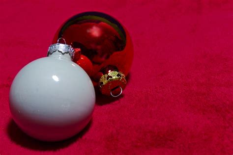 Red And White Christmas Ornaments Free Stock Photo Public Domain Pictures